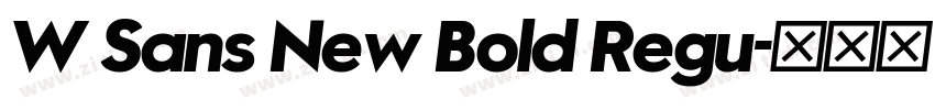 W Sans New Bold Regu字体转换 W Sans New Bold Regu字体转换